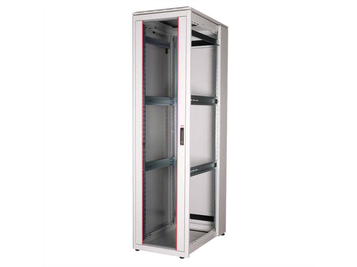ROLINE 19-inch netwerkkast Pro 47 U, 600x1000 BxD Glazen deur grijs