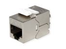 ROLINE Keystone Jack, Cat.6A (Class EA), RJ-45, STP, tool-free, SLIM and SHORT, silver