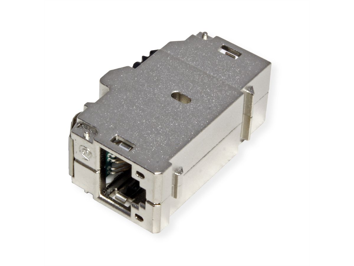 BACHMANN Keystone CAT6 klasse Ea STP koppeling RJ45 afgeschermd 10GBit, metallic