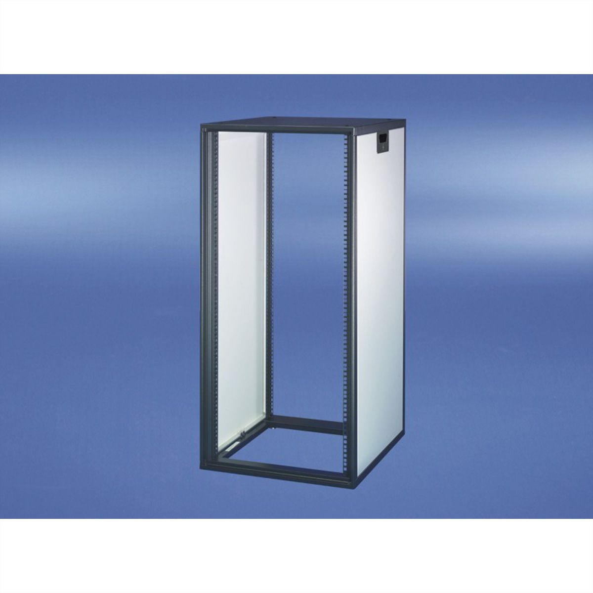 SCHROFF Novastar Cabinet Without Door and Rear Panel, Heavy-Duty, RAL 7021/7035, 1567H 553W 600D