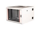 ROLINE 19-inch wandbehuizing Pro 7 U, 600x600 BxD tweedelig draaibaar grijs