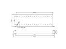 VALUE 19" Shelf, 1U, with 2 adjustable dividers, black