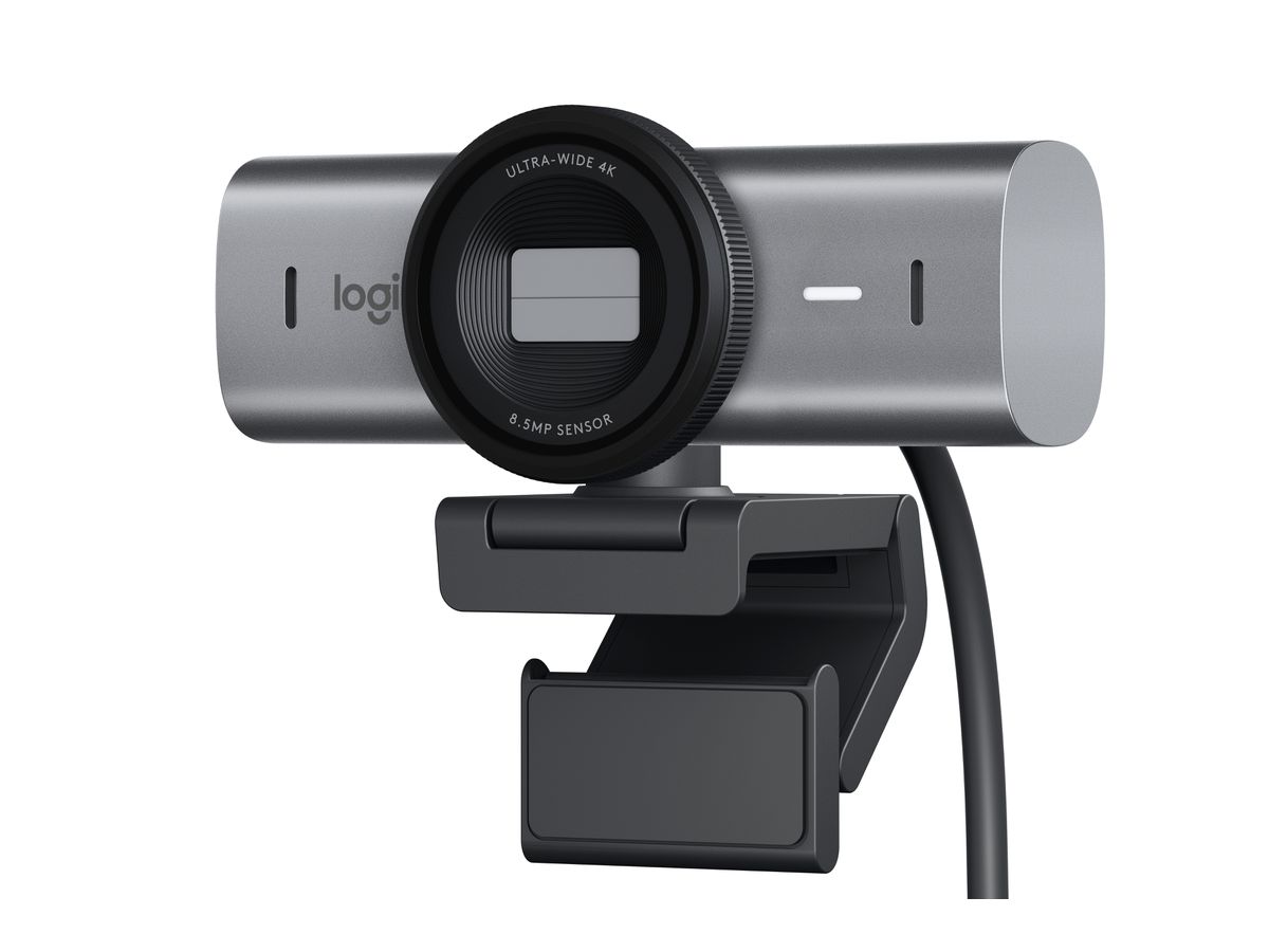 Logitech MX Brio 705 for Business webcam 8,5 MP 4096 x 2160 Pixels USB 3.2 Gen 1 (3.1 Gen 1) Aluminium, Zwart