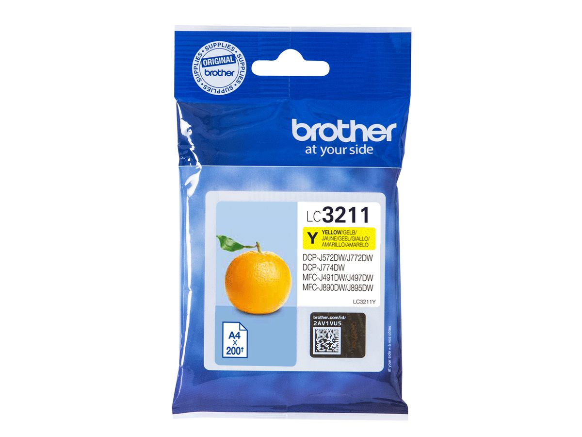 Brother LC3211Y inktcartridge 1 stuk(s) Origineel Geel