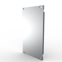 SCHROFF Front Panel, U-profile, Refrofit Shielding, 3 U, 14 HP, 2.5 mm, Al, Front Anodized, Rear Conductive