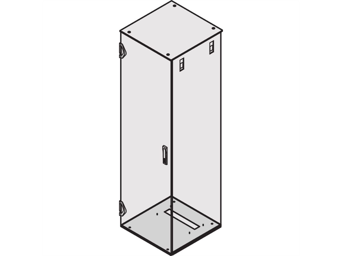 SCHROFF Varistar EMC-sokkelplaat voor kabeldoorvoer achter, glad, 600W 1000D
