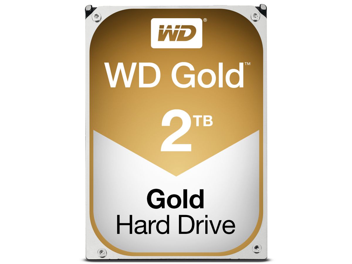 Western Digital Gold interne harde schijf 2 TB 7200 RPM 128 MB 3.5" SATA III