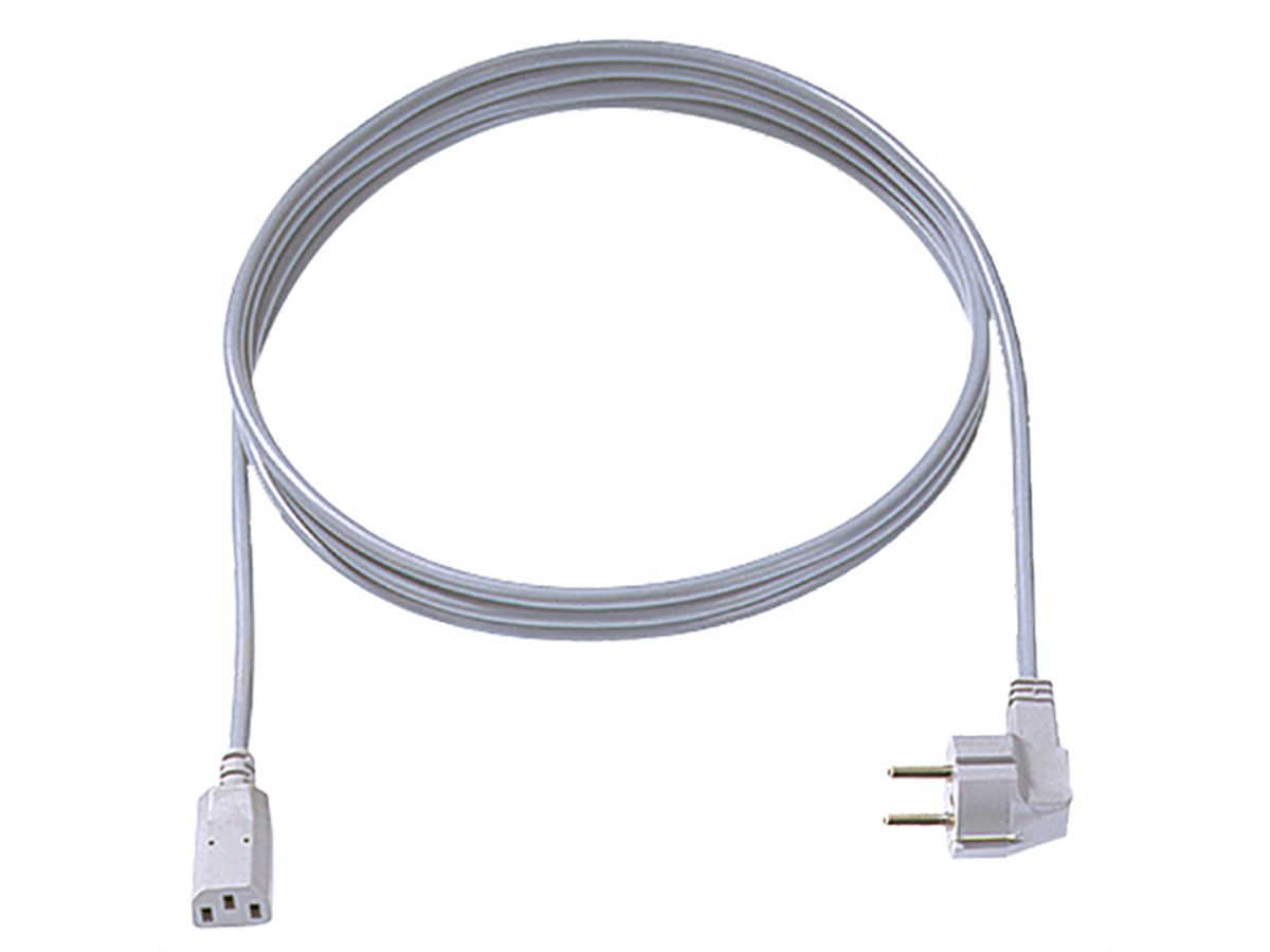 BACHMANN Zuleitung H05VV-F 3G1,0mm² grau, 3,0m, Typ 30/35 C13