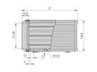 SCHROFF PropacPRO Complete Desktop Case, Shielded, 3 U, 28 HP, 266 mm