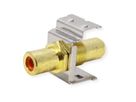 ROLINE RCA keystone-koppeling, Metaal, rood