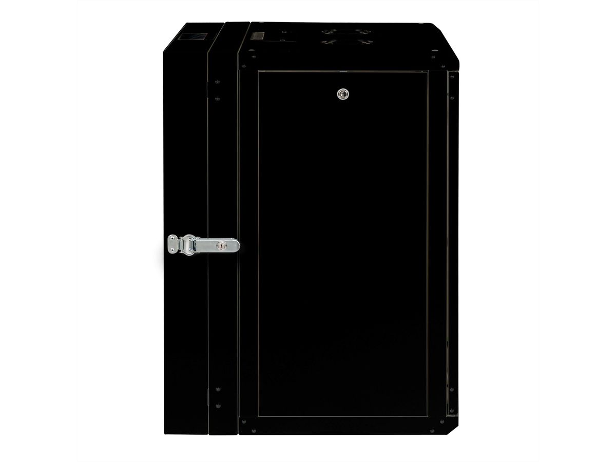 ROLINE 19-inch wandbehuizing Pro 16 U, 600x600 BxD tweedelig draaibaar zwart