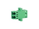 TELEGÄRTNER  LC/APC Duplex adaptor, Singlemode, cramic sleeve, plastic housing, green, Z77