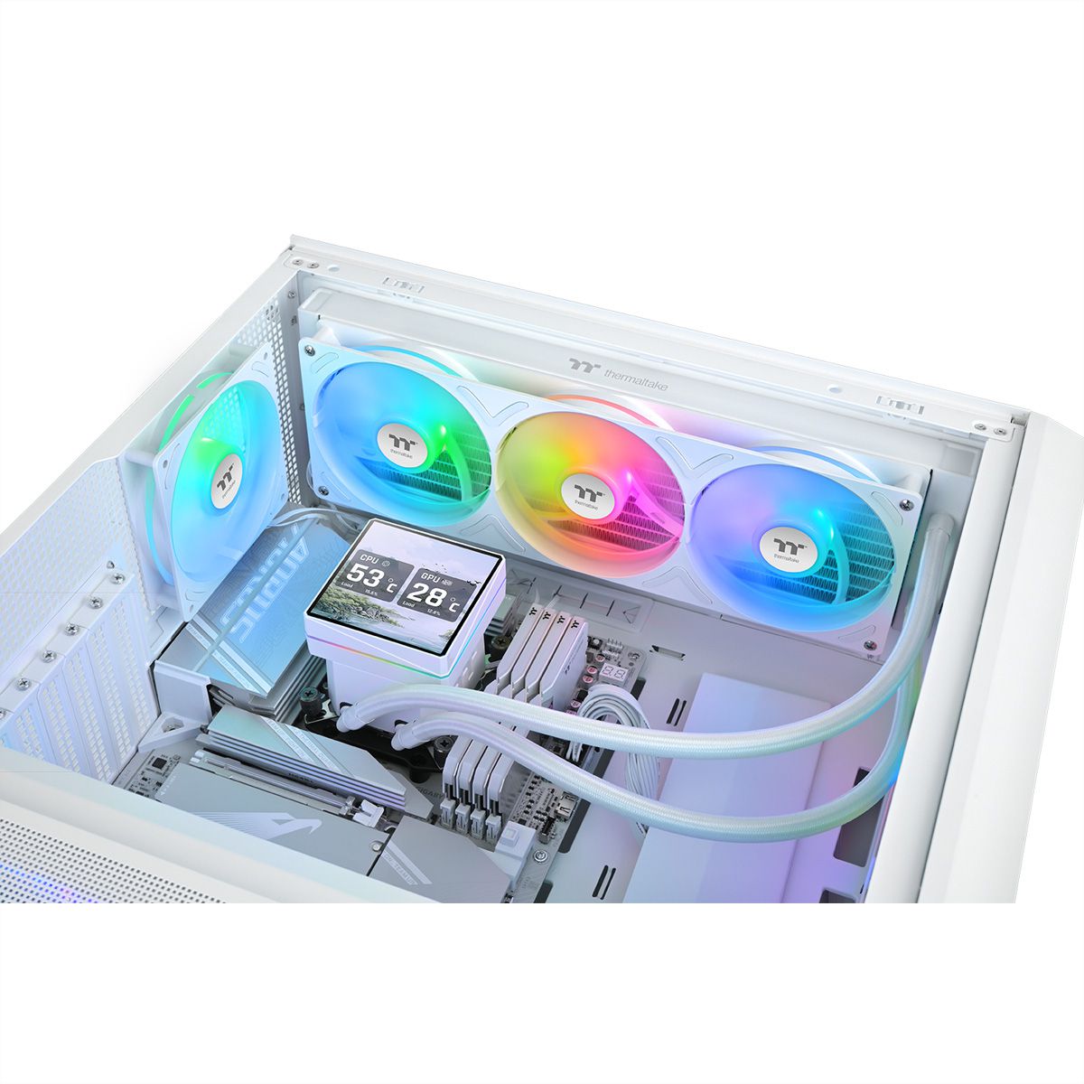 Thermaltake TH360 V3 Ultra ARGB Sync AIO Liquid Cooler, Weiß