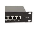 VALUE Cat.6A (Klasse EA) 19" patchpaneel, 24 P, afgeschermd, zwart