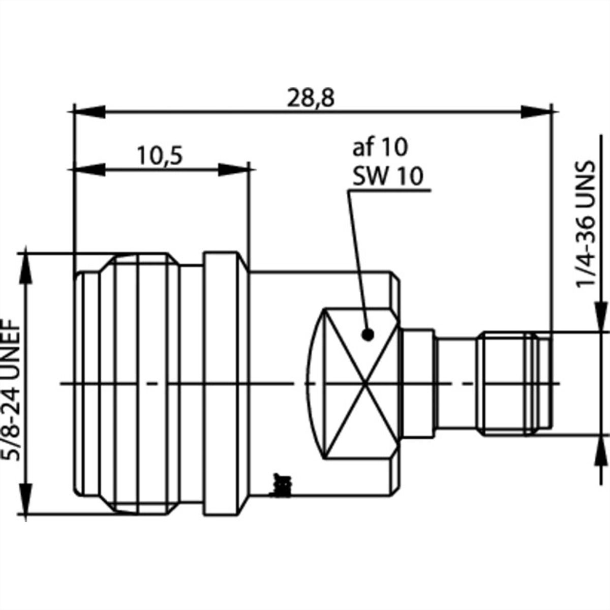 TELEGÄRTNER Adaptor N to SMA, f-f