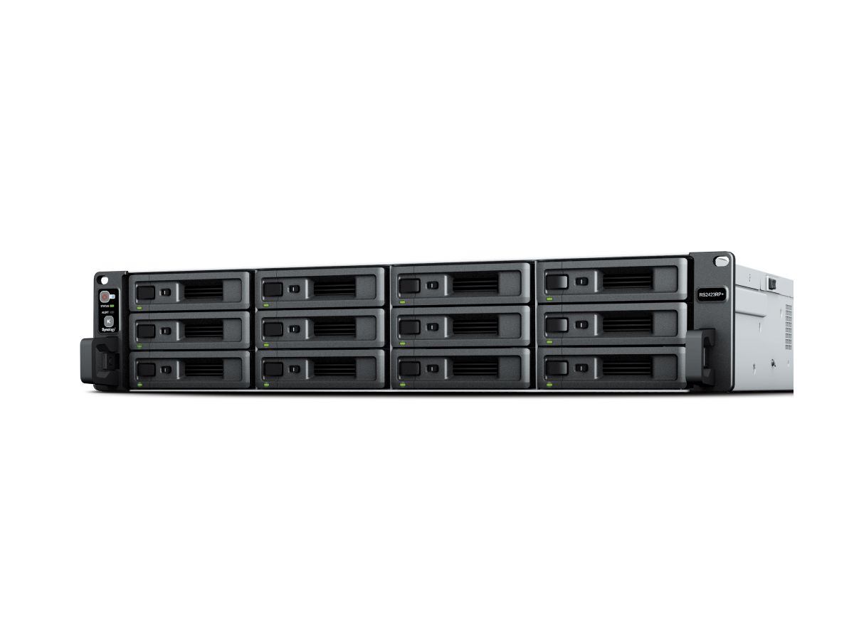 Synology RackStation RS2423+ data-opslag-server NAS Rack (2U) Ethernet LAN Zwart, Grijs V1780B
