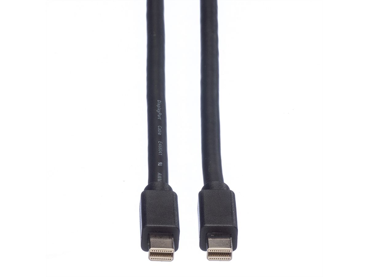 ROLINE DisplayPort Cable, Mini DP - Mini DP, M/M, black, 2 m