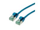 ROLINE RM U/FTP DataCenter Patch Cord Cat.6A (Class EA), slim, blue, 1.5 m
