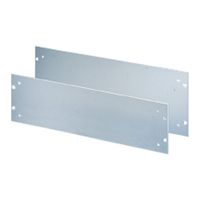 SCHROFF 19" voorpaneel met gaten voor handgrepen, 3 HE, 4 mm, Al, geanodiseerd