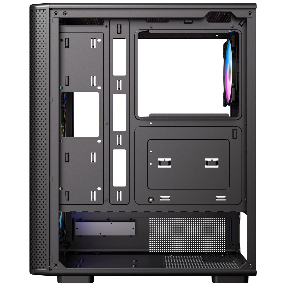 ANTEC VX-310 ARGB ATX, Micro-ATX , ITX Mid Tower Gaming PC Gehäuse, schwarz