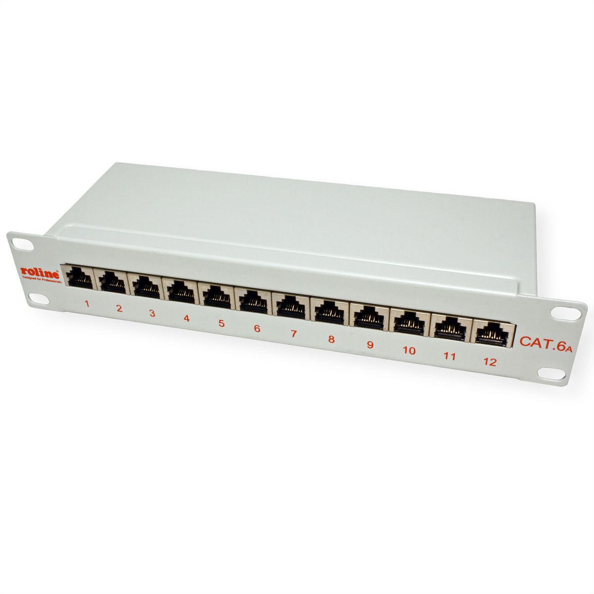 ROLINE 10-inch Patchpanel 12 Poorts, Cat.6A (Class EA), afgeschermd