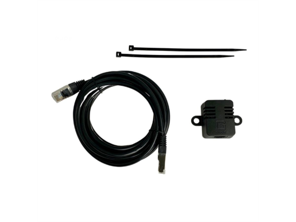 GUDE Expert Temperatur- und Luftfeuchtigkeitssensorbox, 12V-Netzteil