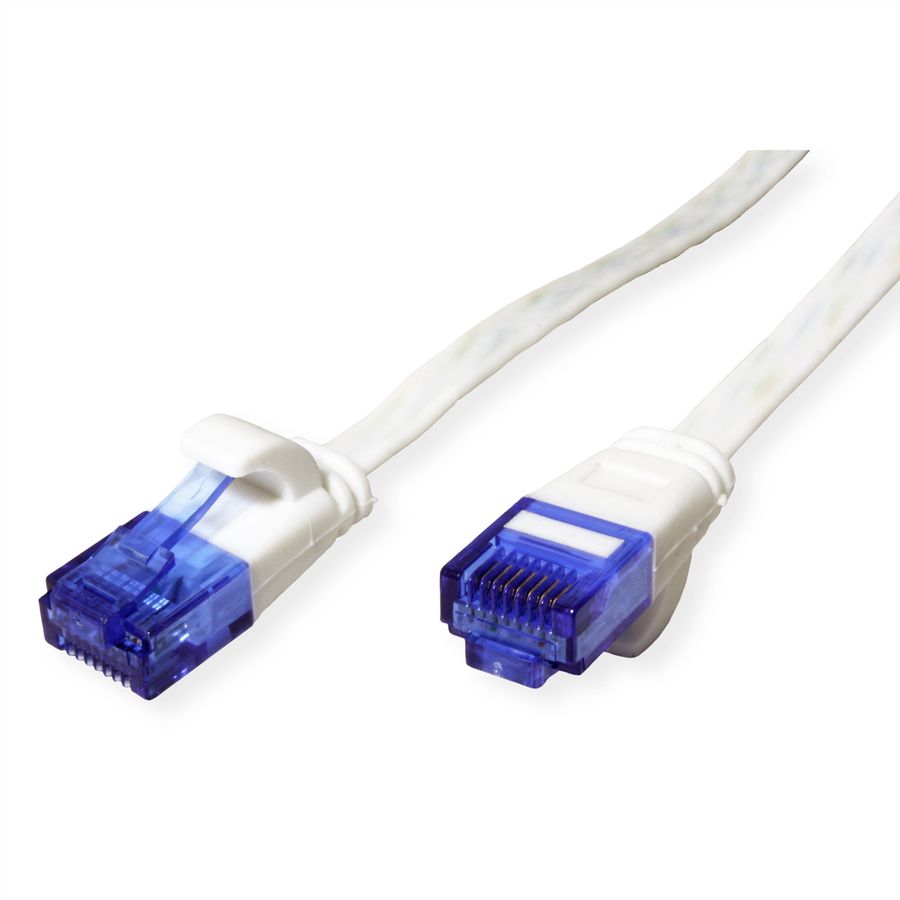 VALUE UTP patchkabel, Cat.6A (Class EA), extra plat, wit, 3 m