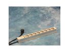 SCHROFF contactdoosstrook, SCHUKO, 8 contactdozen, 19", met transiëntbeveiliging