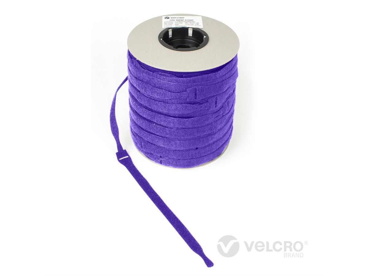 VELCRO® One Wrap® Bindband 20 mm x 150 mm, 750 stuks, violet