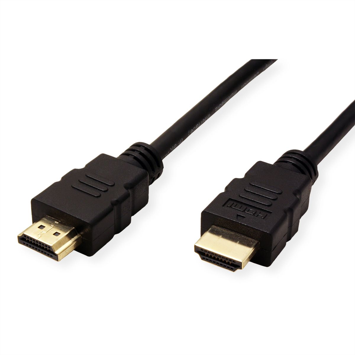 ROLINE HDMI High Speed Cable + Ethernet, TPE, black, 1 m