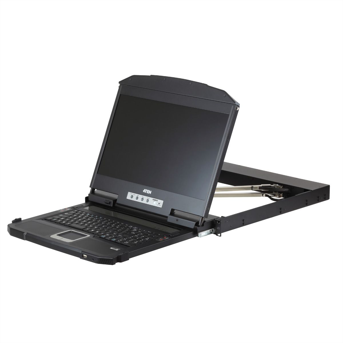 ATEN CL3800NW KVM-console USB HDMI DVI VGA Dual Rail, Toetsenbord indeling Zwitsers