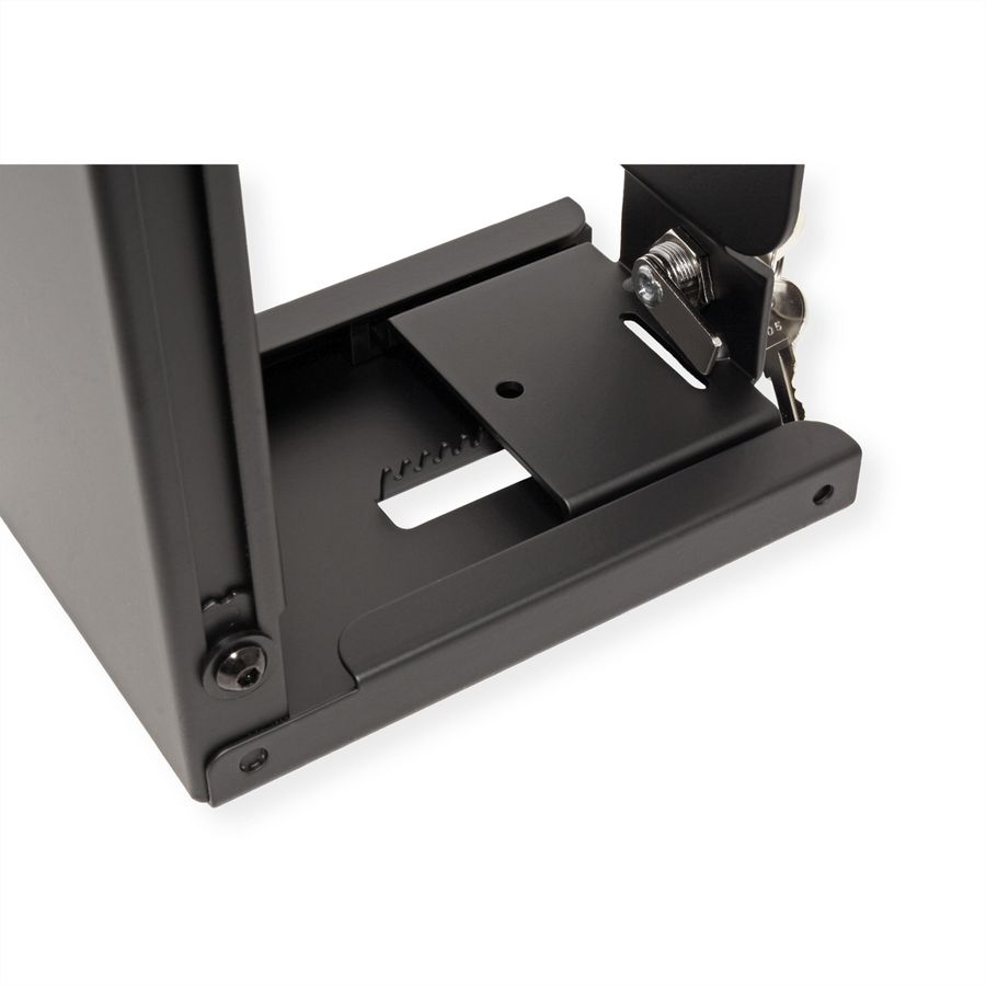 ROLINE Slim/Mini PC houder, afsluitbaar, zwart
