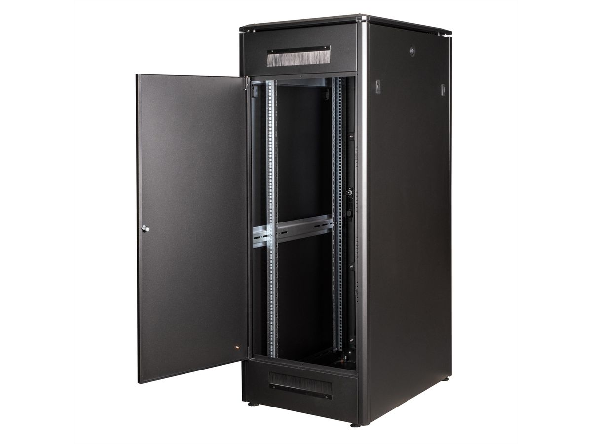 ROLINE 19-inch network cabinet Pro 32 U, 600x800 WxD Glass door black