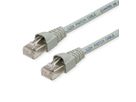 TELEGÄRTNER RJ45 Patch Cord S/FTP, Cat.6A, LSZH, grey, 2 m