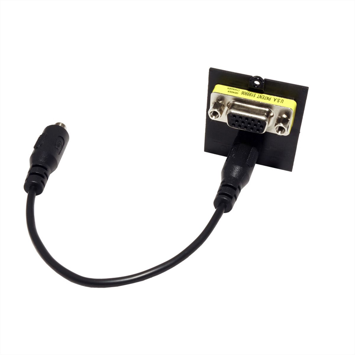 BACHMANN maatwerkmodule 1x VGA+ audio 3,5 mm stereo, zwart