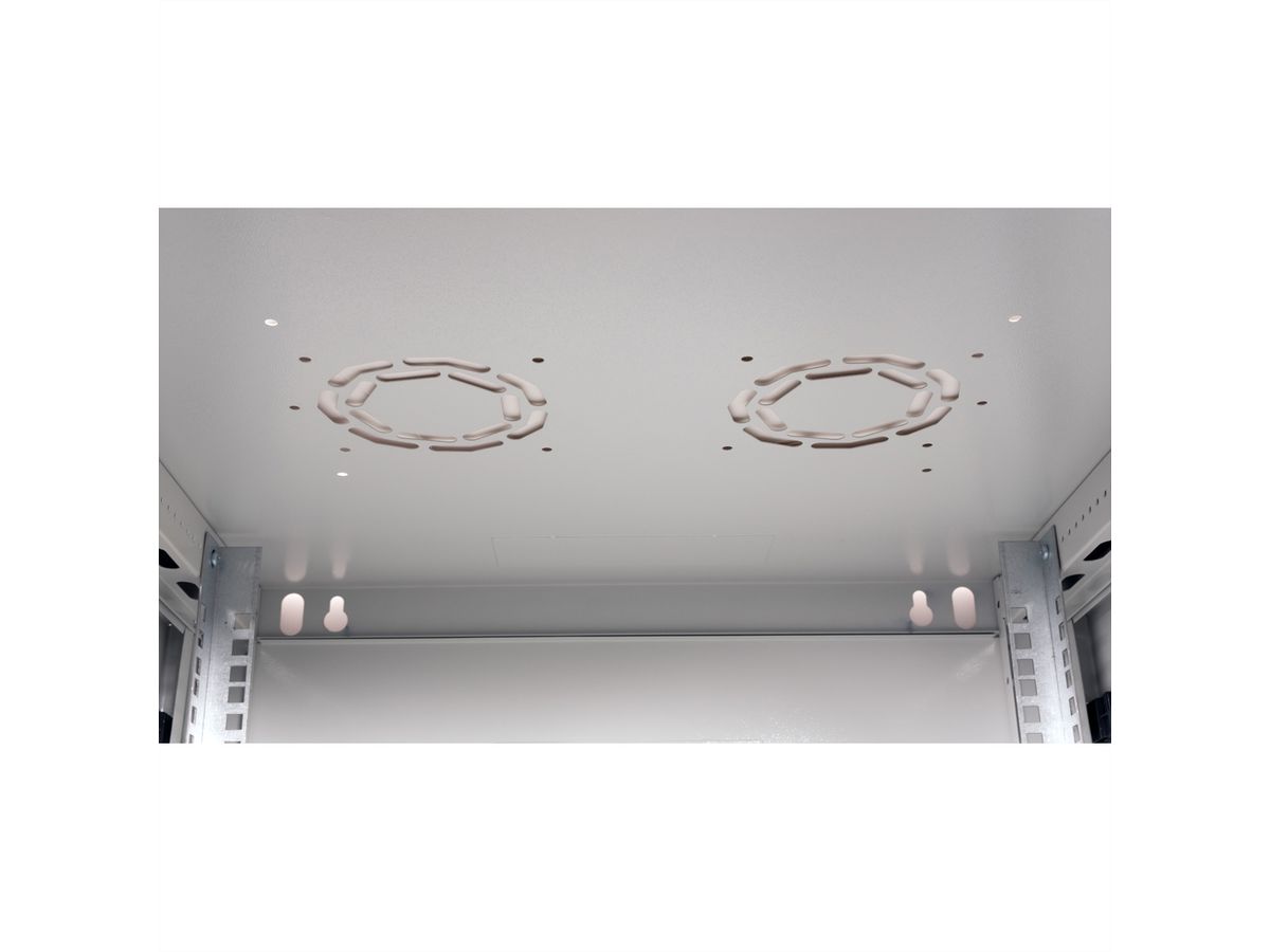 ROLINE 19" Wall Cabinet Basic Plus 4U, 600x600 BxT grey