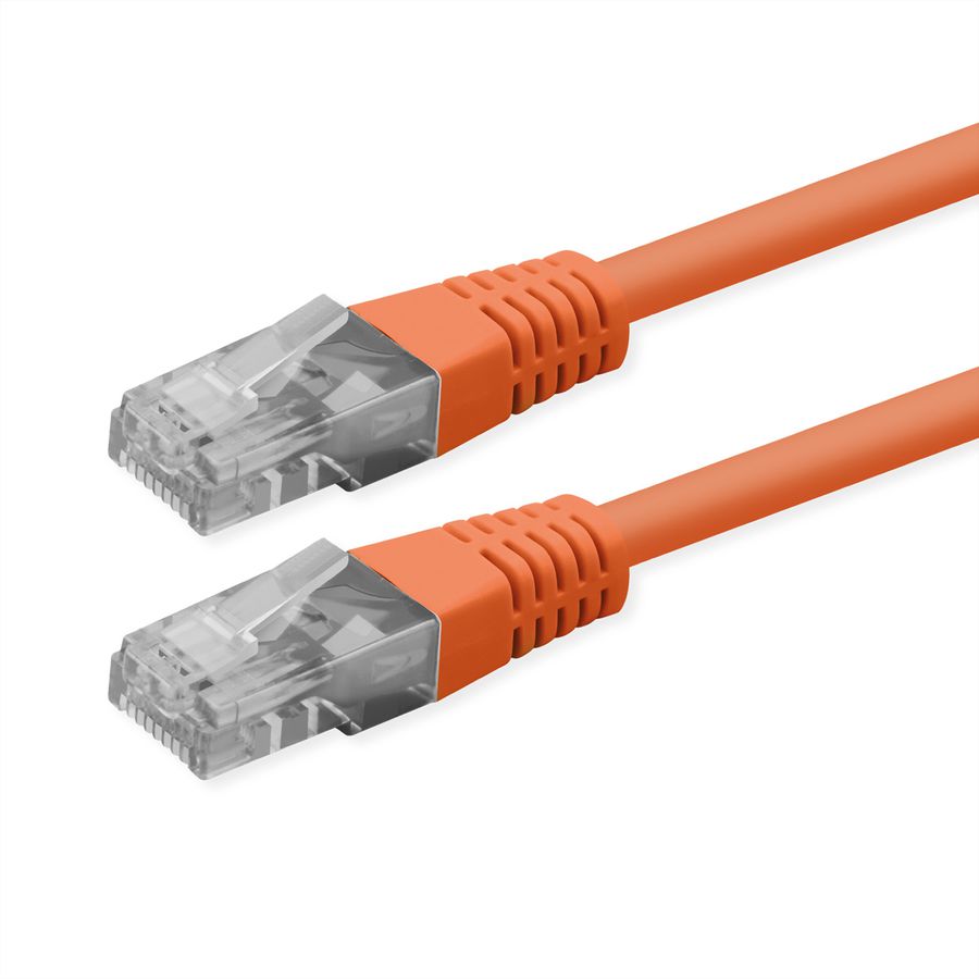 ROLINE Cat.6 (Class E) Patch Cable, UTP, PoE, oranje, 0,3 m