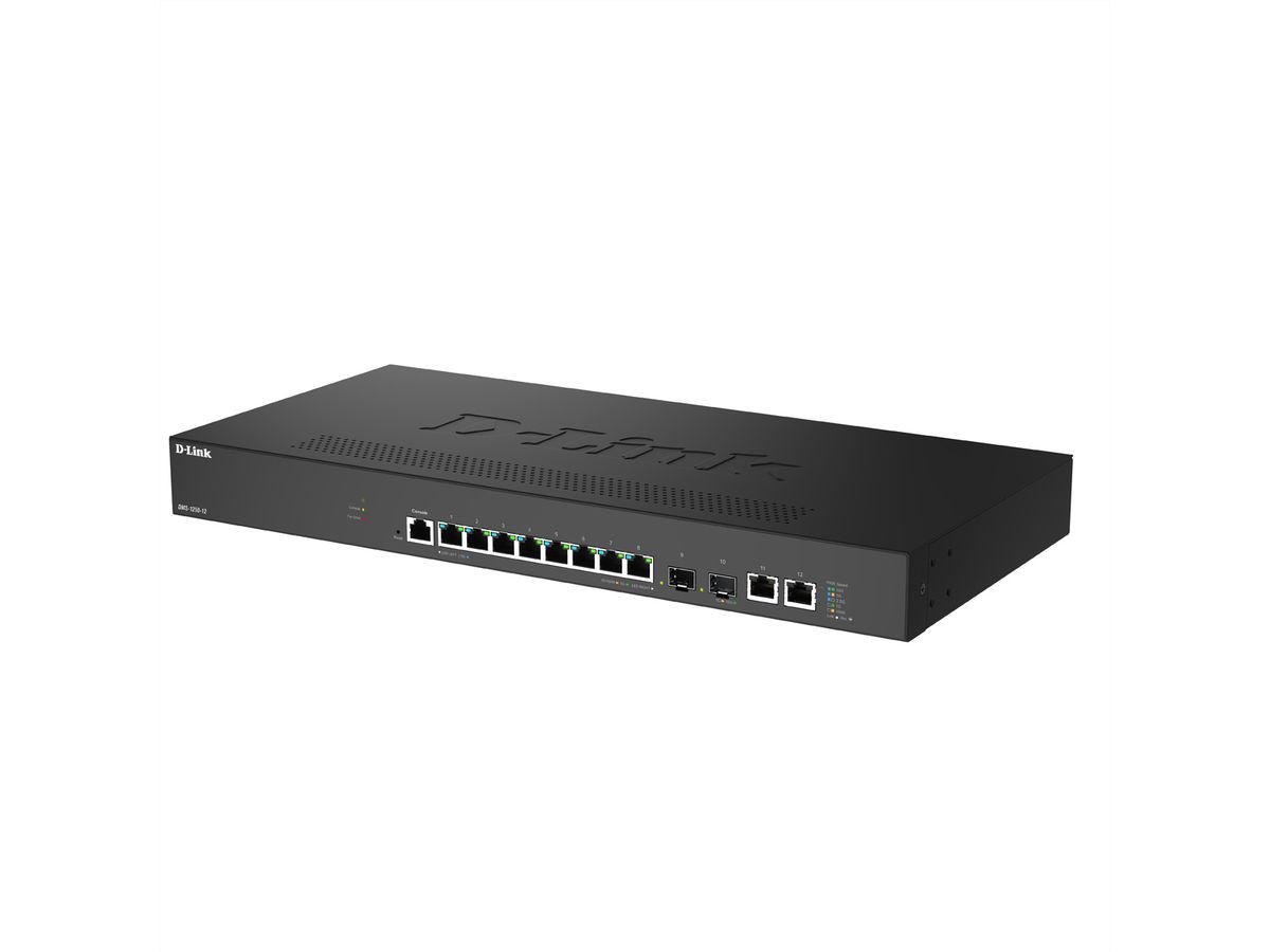 D-Link DMS-1250-12/E 12-Port Switch Multi-Gigabit Smart Managed