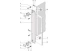 SCHROFF-insteekset met afzuiggreep type 1, afgeschermd, grijs, 6 HE, 8 HE