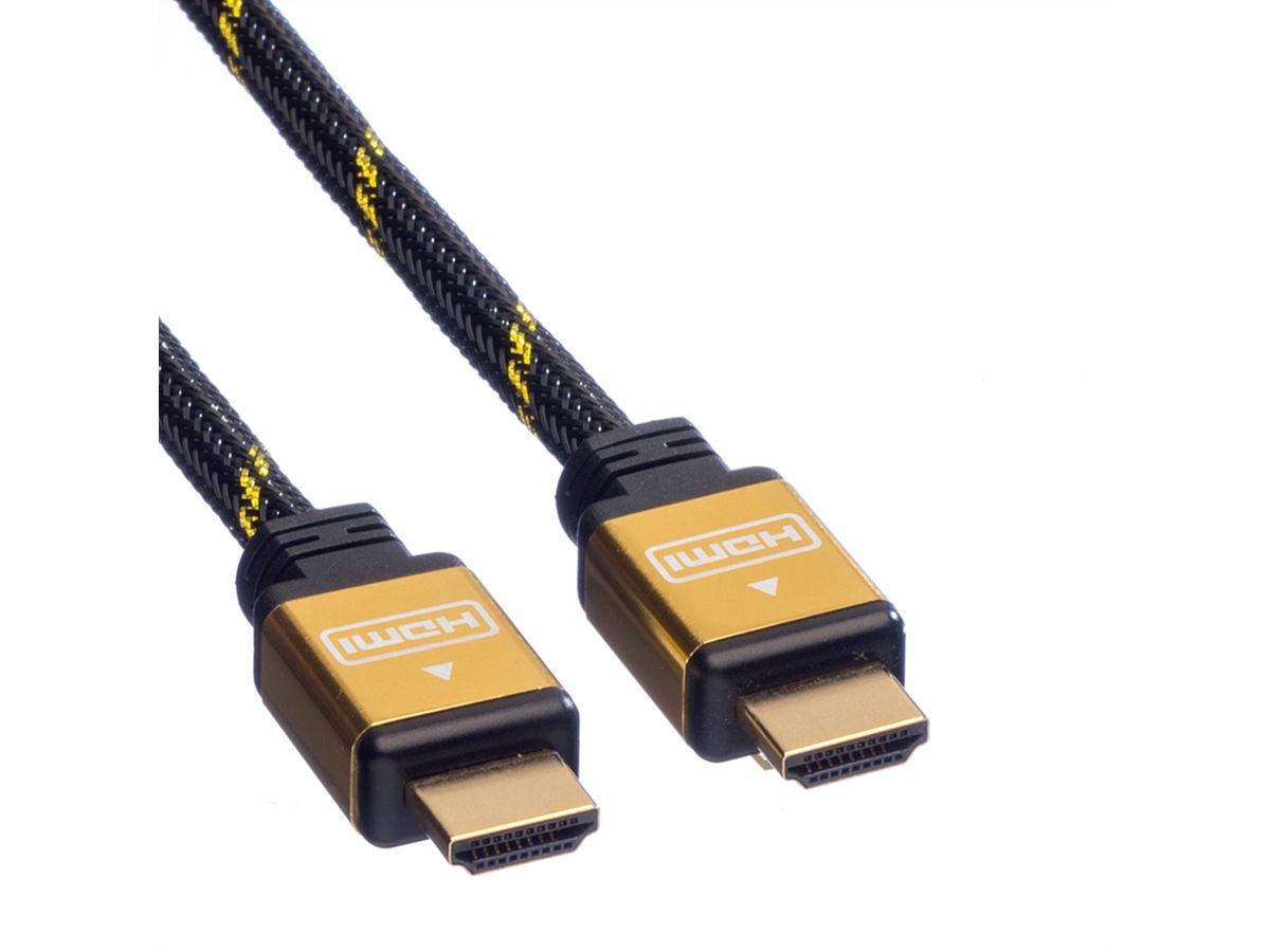 ROLINE GOLD HDMI HighSpeed Kabel met Ethernet, M-M, Retail Blister, 3 m