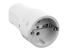 BACHMANN montagekoppeling wit, CEE 7/3 2-polig met geaard contact