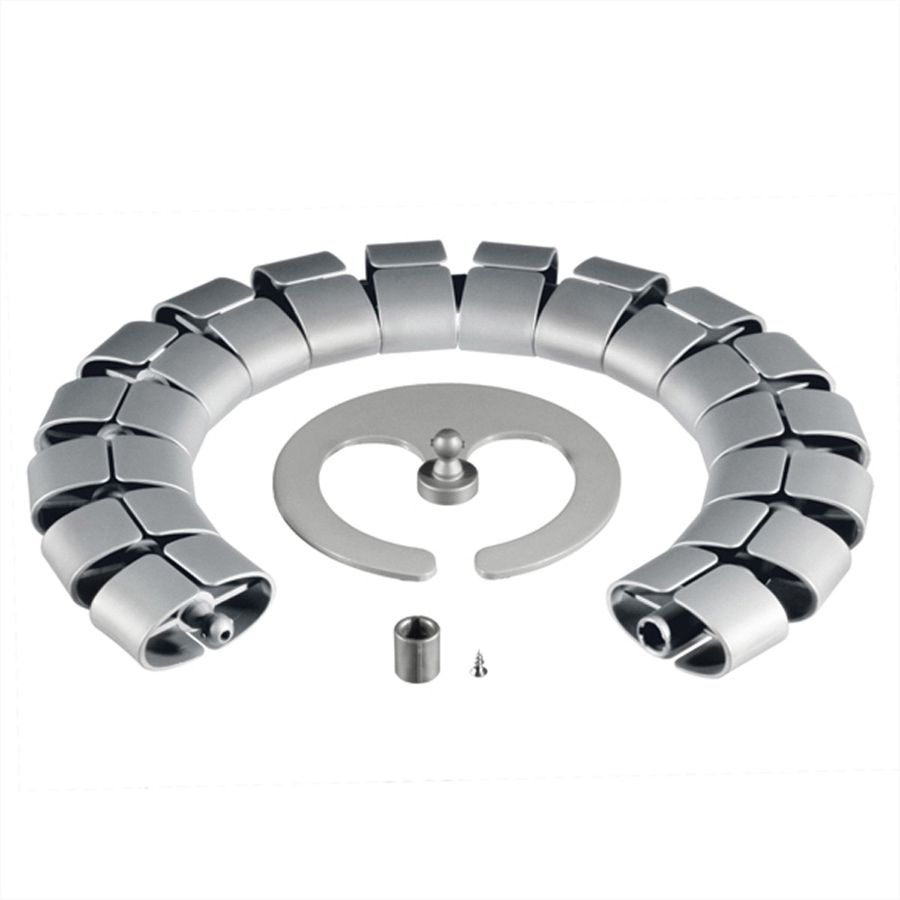 Kabelschlange® Premium Set Silber 75cm