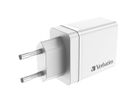 VERBATIM Ladeadapter 30W GaN weiß