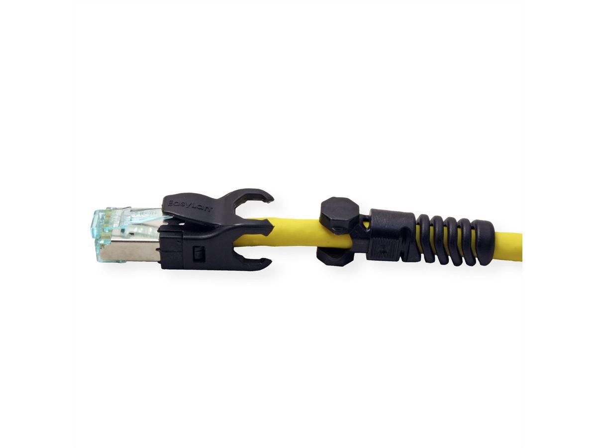 EasyLan VarioBoot Patch cable Cat.6A, S/FTP, yellow, 2 m