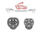 ROLINE Auto oplaadkabel Type2, 3-fase, 480VAC (3P+N+E), 16 A, 11 kW, spiraalkabel , 3 m