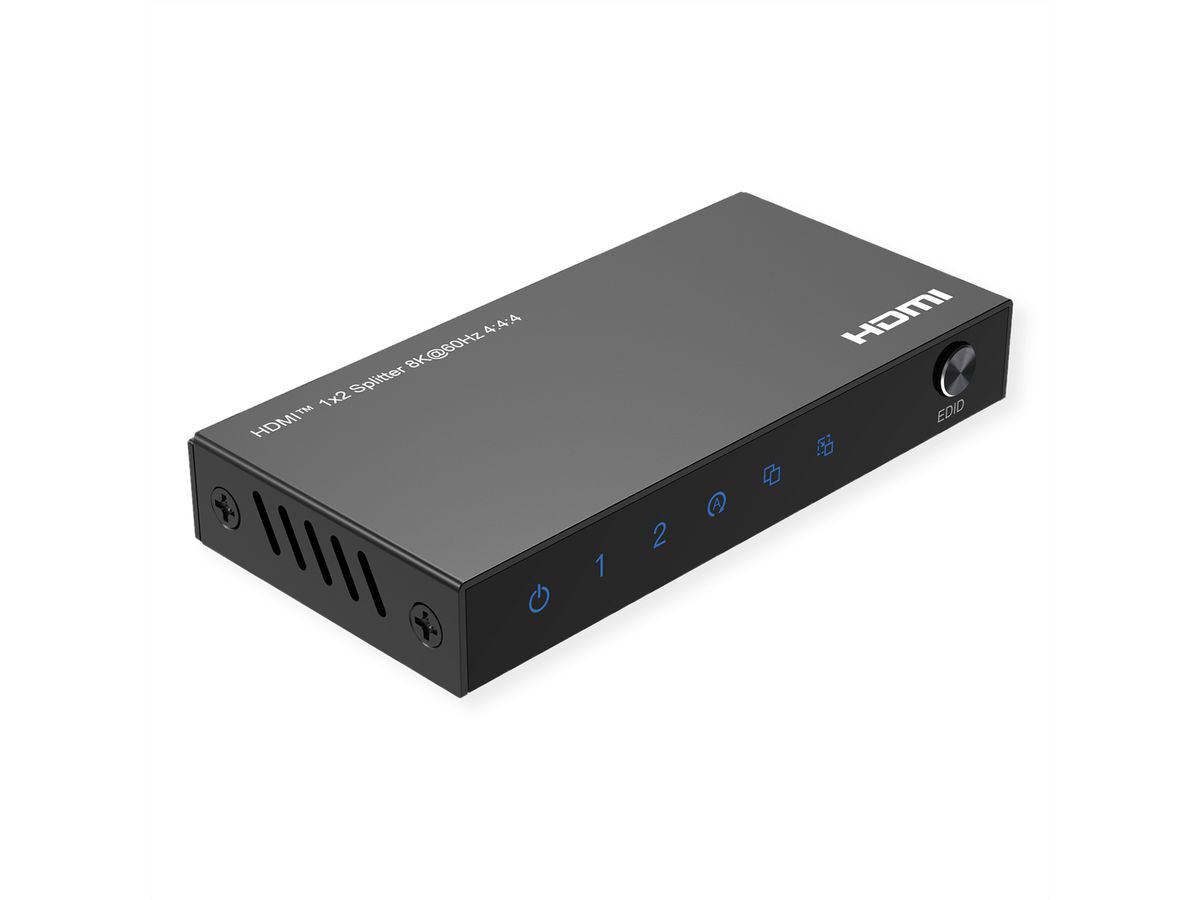 ROLINE HDMI Splitter, 8K60Hz, 1x2
