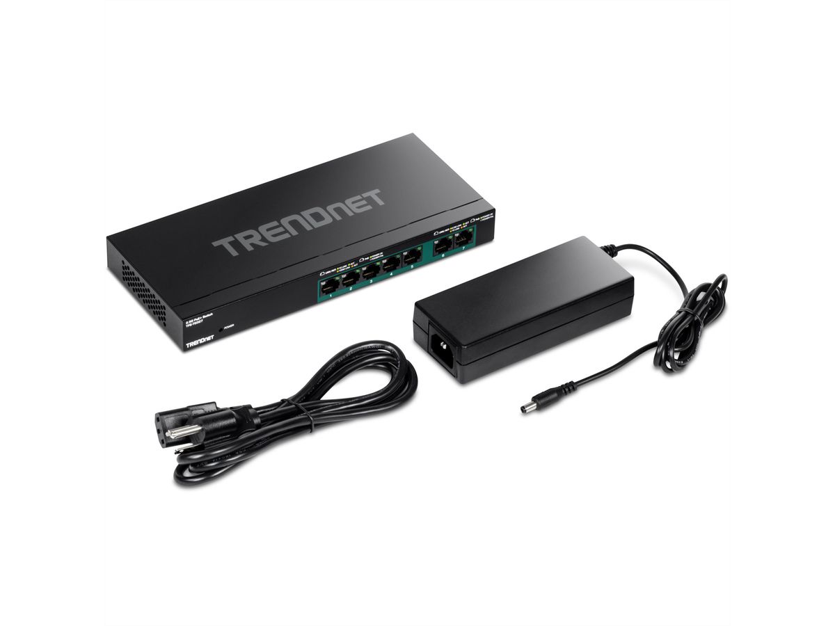 TRENDnet TPE-TG327 7-Poorts PoE+ Switch Multi-Gigabit