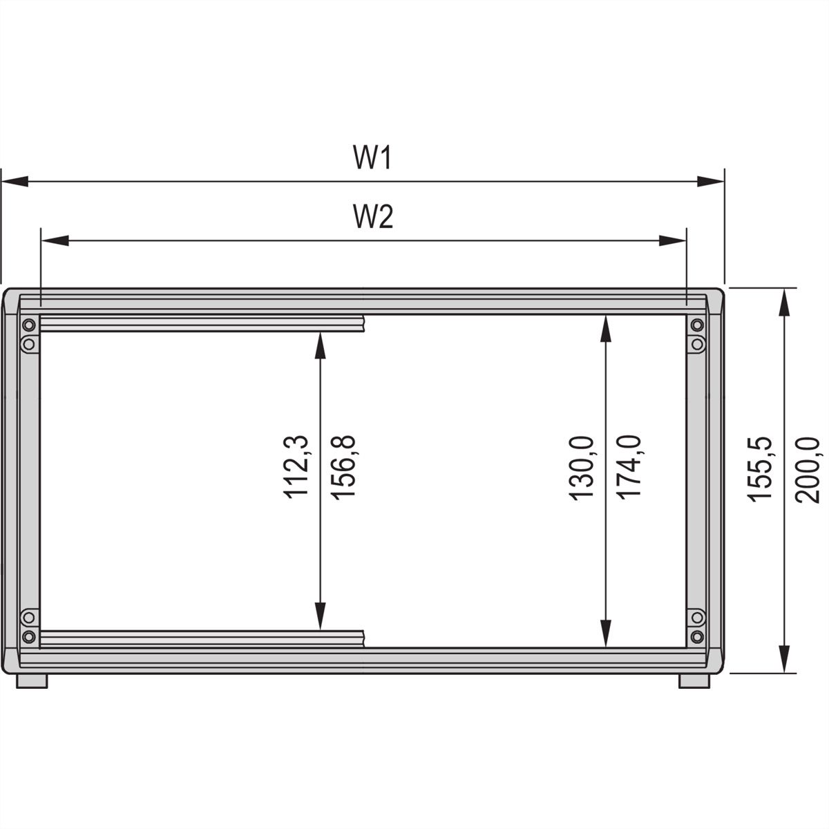 SCHROFF PropacPRO Portable Case, Unshielded, 4 U, 84 HP, 386 mm