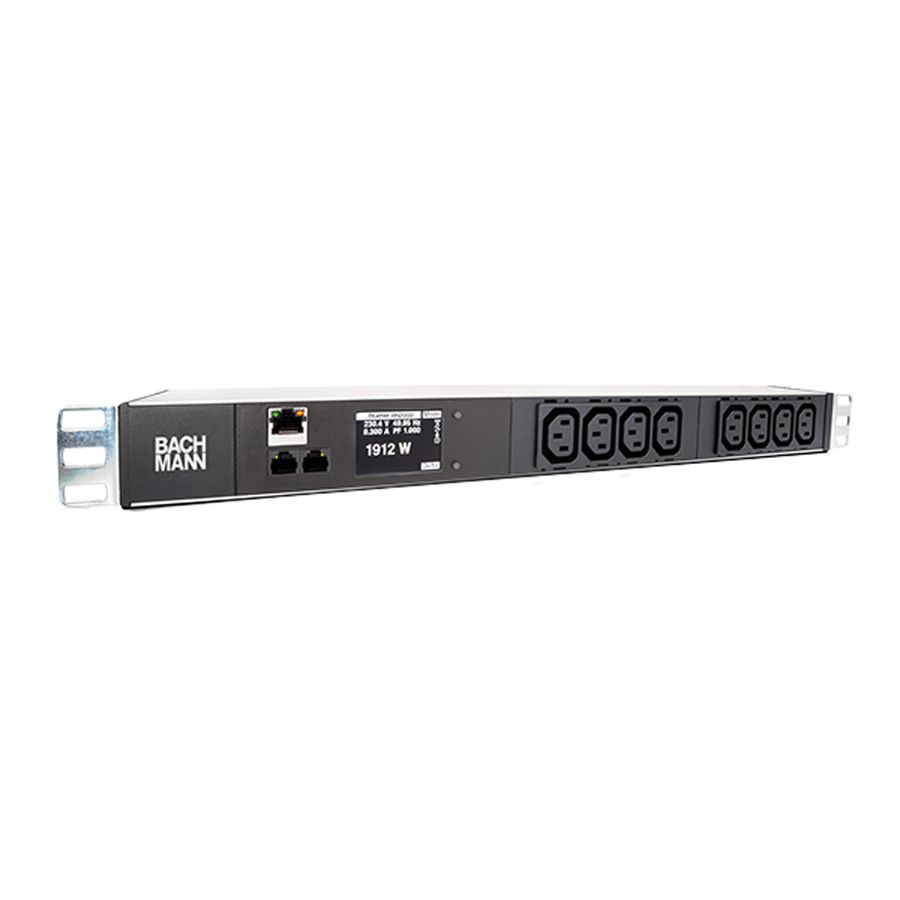 BACHMANN 19 inch 1U BN2000 8xC13, TCP/IP power 2.0m CEE7/7