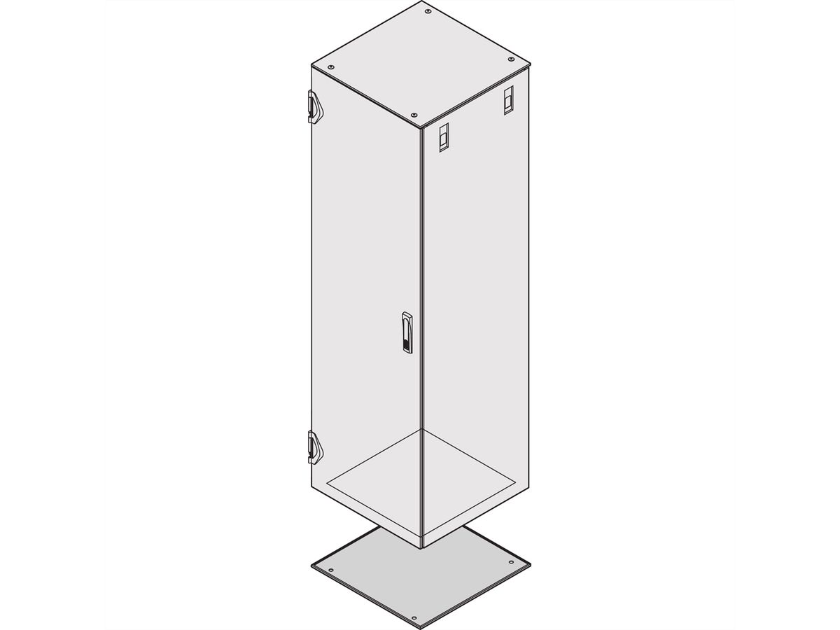 SCHROFF Varistar CP IP 55 en EMC grondplaat, 600W 800D